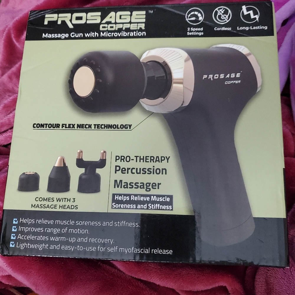Pros Age Copper Massage Gun w/Microvibration
